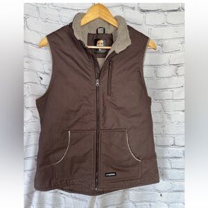 Brown Fleece-Lined Women's Vest